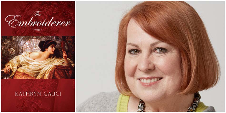 An interview with Kathryn Gauci, author of ‘The Embroiderer’