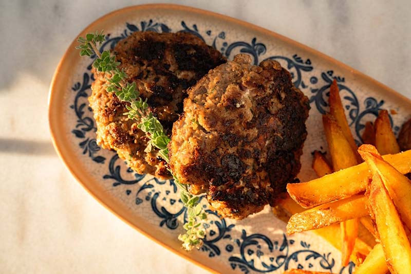 Stuffed Beef Biftekia with Feta — BIFTEKIA TIS YAYAS - Katerina's Kouzina